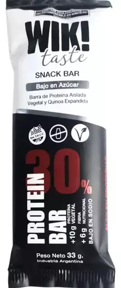 15 Barras Cereal Wik Taste Fit 30% Proteinas Sin Tacc Vegano en internet
