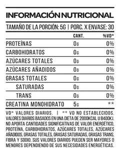 Creatina En Pote Monohidratada Star Nutrition 150g Sin Sabor Sabor Neutro - comprar online