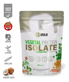 Vegetal Protein Isolate Gold Nutrition X907gr - comprar online