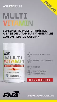 Multivitamin Ena Sport - Minerales, Vitaminas, Cafeína en internet
