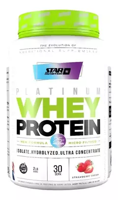 Platinum Whey Protein pote Star Nutrition 2lb Proteína Concentrada - SUPLEMENTOSONLINE.FIT