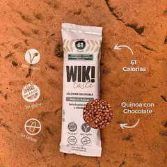 Barra de cereal Wik Taste sin TACC sabor quinoa/chocolate 20g de 20 u Vegan Kosher Sin Tacc - SUPLEMENTOSONLINE.FIT