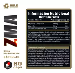 Zma Gold Nutrition Precursor De Testosterona Pack X 3 - comprar online