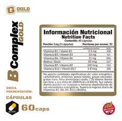 Omega 3 (dha & Epa)+ B Complex Gold Nutrition - SUPLEMENTOSONLINE.FIT