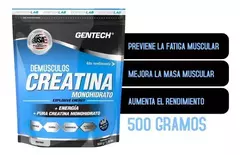 Creatina Monohidrato 500 Gr Gentech Sin Tacc Sabor Neutro - SUPLEMENTOSONLINE.FIT