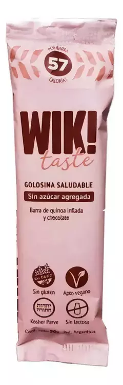 Barra de cereal Wik Taste sin TACC sabor quinoa/chocolate 20g de 20 u Vegan Kosher Sin Tacc en internet
