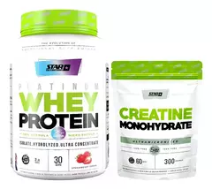Star Nutrition Whey Protein 2lb pote + Creatina Monohidrato 300gr doypack - SUPLEMENTOSONLINE.FIT