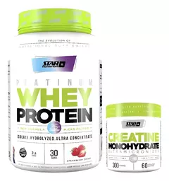 Proteina Whey Protein 2lb + Creatina X 300gs Star Nutrition combo - comprar online