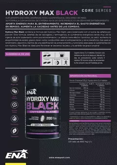 Hydroxy Max Black(120 Tabs) Ena Termogénico Descenso De Peso en internet
