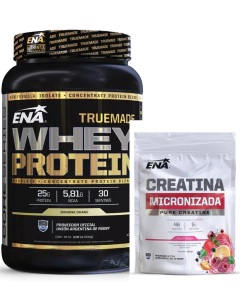 True Made Whey Protein 2lbs Creatina Micronizada 300g Ena - SUPLEMENTOSONLINE.FIT