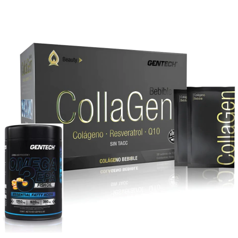 Colageno Hidrolizado + Omega 3 - Combo Nutricion Gentech - comprar online