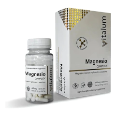 Magnesio Complex Frasco 60 Capsulas Vitalum Sin sabor