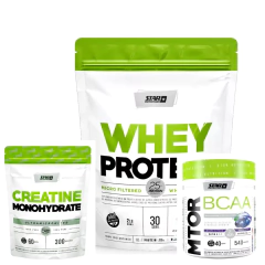 Combo Star Nutrition Creatina 300gr DOYPACK + MTOR bcaa 270gr+ Whey Protein 2lb doypack