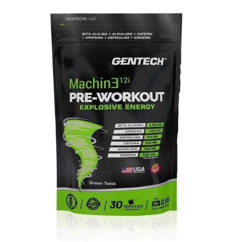 Pre Workout Machine 12igentech Entreno Energia Recuperacion
