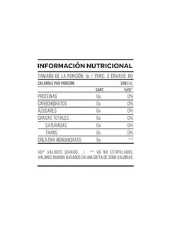 Creatina Monohidrato 300g Doypack COMBO X 2PACK DE 300GS en internet