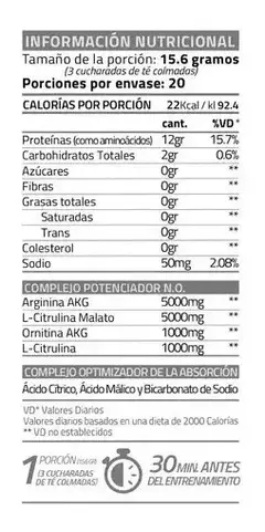 Oxido Nitrico Steam N.o. Star Nutrition 312 Grs en internet