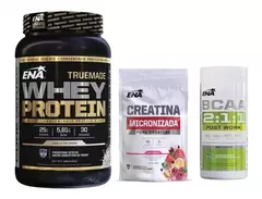 WHEY PROTEINA TRUE MADE + BCAA 2.1.1+ CREATINA ENA COMBO VOLUMEN en internet