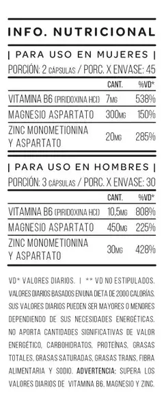 Zma Star Nutrition Zinc Magnesio Y Vitamina B6 X 90 Capsulas Sabor Sin Sabor - SUPLEMENTOSONLINE.FIT