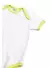 KIT2 BODY BRANCO MANGA CURTA AMARELO Q1 - loja online