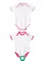 KIT 2 BODY BRANCO MANGA CURTA ROSA Q1 - comprar online