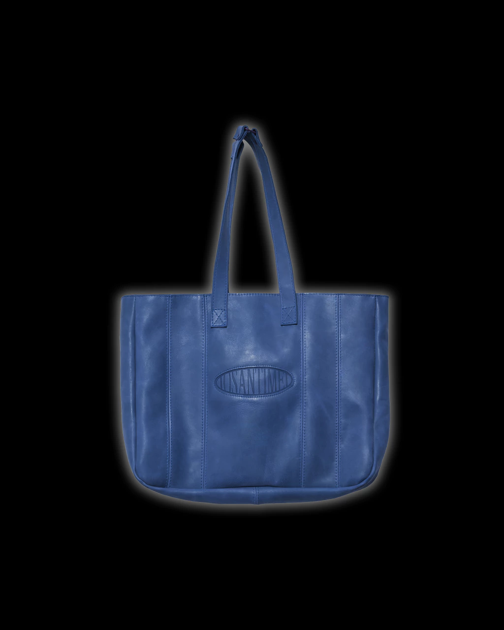 BIG BOLSO DE CUERO AZUL