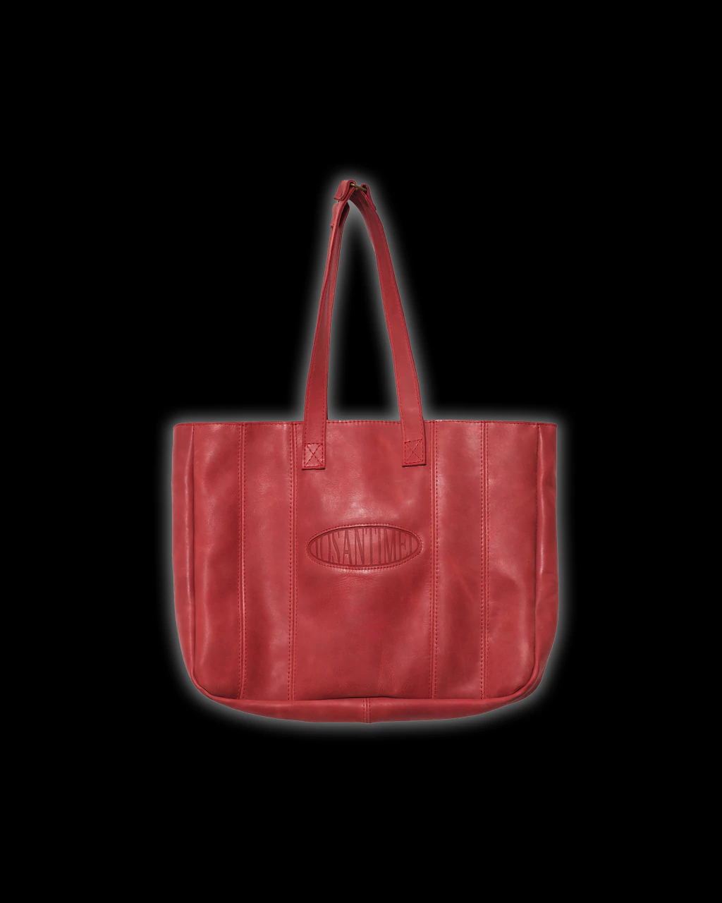 BIG BOLSO DE CUERO ROJO