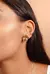 BRINCO DE FLOR MARTELADO - OURO - comprar online