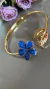 Choker Aro Wanessa Flor Azul