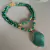 conjunto pietra pedra natural verde - Bia Pimenta acessorios 