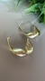 Argola Class Dourado Fosco Torcida gold