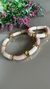 Conj Adriana Colar e Pulseira Resinas Rosa Seco - comprar online