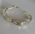 Conj de Braceletes onda Duo prata e dourado