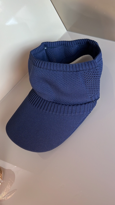 viseira azul escuro elast
