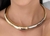 Choker Duo Aro Prata e Dourada na internet