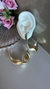 Argola Class Dourado Fosco Torcida gold - comprar online