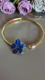 Choker Aro Wanessa Flor Azul na internet