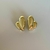 Imagem do Conj Class Brinco e bracelete Coração Dourado