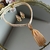 Conj Colar e Brinco Samia Cristais Rose com Gota Rose Fosco - comprar online
