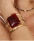 Imagem do Bracelete Jany Dourado com Pedra Vermelha
