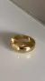 Anel Dourado Boleado