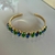 Bracelete Navetes Azul e verde
