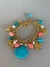 Pulseira Sereia Concha Azul e Coral na internet