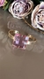 Black Bracelete Queen Quadrado Rosa