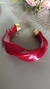 Bracelete Resinado Vermelha com Dourado