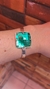 Black Bracelete Queen Quadrado Verde Esmeralda na internet
