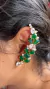 Brinco Laura Ear Cuff Verde Bandeira com Zircônia na internet