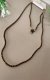 conjunto dois colares pedraria preta