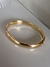 Bracelete dourado liso italiano