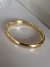 Bracelete dourado liso italiano