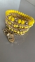 Mix de 7 pulseiras Amarelas